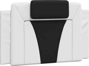vidaXL Łóżko z materacem, biało-czarne, 80x200 cm, sztuczna skóra 5