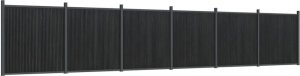 vidaXL Panel ogrodzeniowy, szary, 1045x186 cm, WPC 2