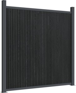 vidaXL Panel ogrodzeniowy, szary, 1045x186 cm, WPC 4
