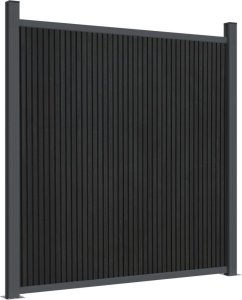 vidaXL Panel ogrodzeniowy, szary, 1045x186 cm, WPC 7