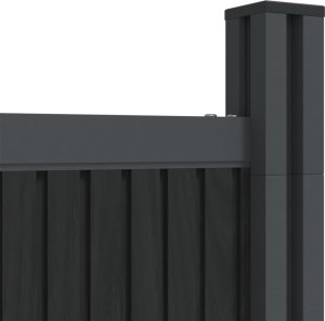 vidaXL Panel ogrodzeniowy, szary, 1045x186 cm, WPC 9