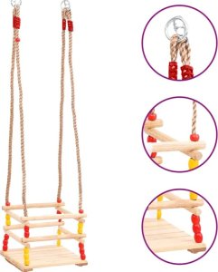 Verk Huśtawka ogrodowa dla dzieci fotel bujak barierka drewniana do ogrodu domu Huśtawka ogrodowa dla dzieci fotel bujak barierka drewniana do ogrodu domu 9