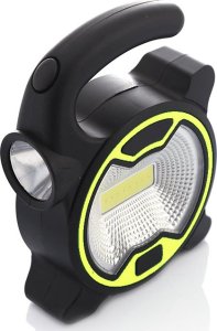 Latarka Verk Mocna lampa latarka warsztatowa led cob z uchwytem halogen na baterie Mocna lampa latarka warsztatowa led cob z uchwytem halogen na baterie 2