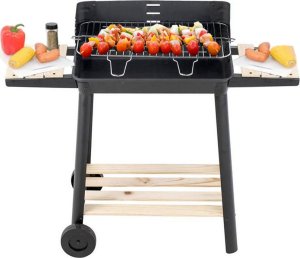 Verk Grill ogrodowy duży węglowy bbq regulowany ruszt półki koła przenośny Grill ogrodowy duży węglowy bbq regulowany ruszt półki koła przenośny 3