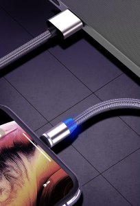 Kabel USB Verk Kabel magnetyczny przwód do ładowania 3w1 micro typ-c usb lightning 1m Kabel magnetyczny przwód do ładowania 3w1 micro typ-c usb lightning 1m 4