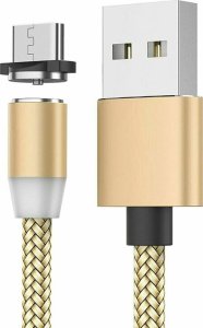 Kabel USB Verk USB-A - USB-C + microUSB + Lightning 1 m Złoty 9