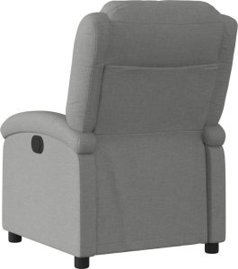 vidaXL Elektryczny fotel rozkładany, ciemnoszary, obity tkaniną 5