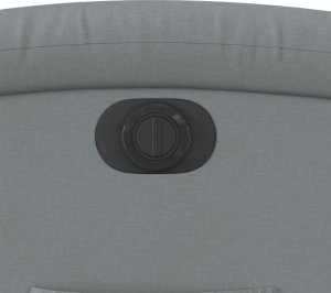 vidaXL Elektryczny fotel rozkładany, jasnoszary, obity tkaniną 12