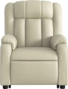 vidaXL Rozkładany fotel pionizujący z masażem, elektryczny, kremowy 9