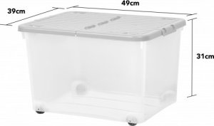Wham POJEMNIK DO PRZECHOWYWANIA NA KOŁACH WHAM 44L (1 SZT) 2