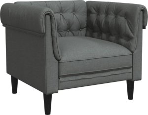 vidaXL 3-cz. komplet wypoczynkowy, ciemnoszary, obity tkaniną 4