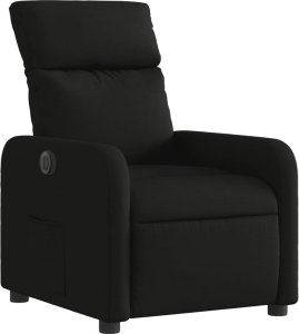 vidaXL Elektryczny fotel rozkładany, czarny, obity tkaniną 4