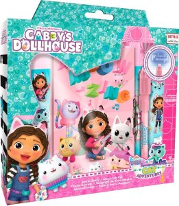 Inne MAGICZNY PAMIĘTNIK NA KŁÓDKĘ z długopisem naklejki Koci Domek Gabi 60 stron 3