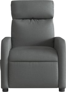 vidaXL Elektryczny fotel rozkładany, ciemnoszary, obity tkaniną 9