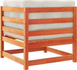 vidaXL 5-cz. zestaw mebli ogrodowych z poduszkami, woskowy brąz, sosna 7