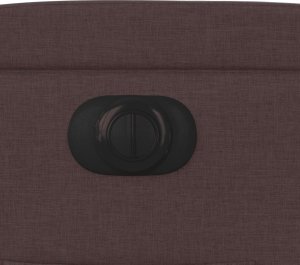 vidaXL Elektryczny fotel rozkładany, ciemnobrązowy, obity tkaniną 12