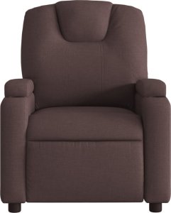 vidaXL Elektryczny fotel rozkładany, ciemnobrązowy, obity tkaniną 9