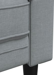 vidaXL 2-cz. komplet wypoczynkowy, jasnoszary, obity tkaniną 6