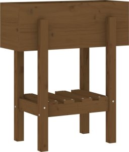 vidaXL Donica ogrodowa, miodowy brąz, 62x30x69 cm, lite drewno sosnowe 2