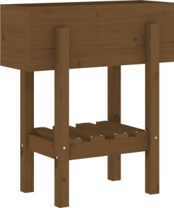 vidaXL Donica ogrodowa, miodowy brąz, 62x30x69 cm, lite drewno sosnowe 4