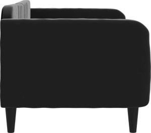 vidaXL Sofa z funkcją spania, czarna, 80x200 cm, obita aksamitem 4