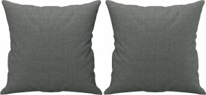 vidaXL 2-osobowa sofa z poduszkami, ciemnoszara, 140 cm, tkanina 5