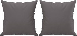vidaXL 2-osobowa sofa z poduszkami, szara, 140 cm, sztuczna skóra 5