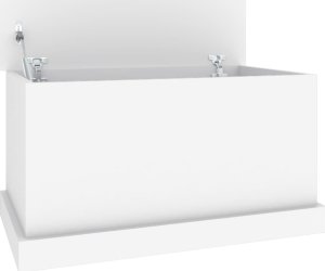 vidaXL Skrzynia, biała, 70x40x38 cm, materiał drewnopochodny 2