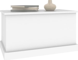 vidaXL Skrzynia, biała, 70x40x38 cm, materiał drewnopochodny 4