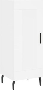 vidaXL Szafka, biała, 34,5x34x90 cm, materiał drewnopochodny 2