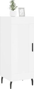 vidaXL Szafka, biała, 34,5x34x90 cm, materiał drewnopochodny 3