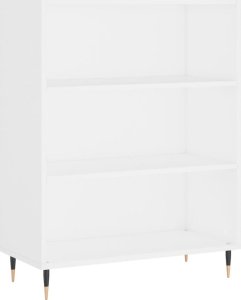 vidaXL Regał, biały, 69,5x32,5x90 cm, materiał drewnopochodny 2