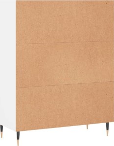 vidaXL Regał, biały, 69,5x32,5x90 cm, materiał drewnopochodny 6