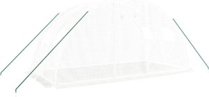 vidaXL Szklarnia ze stalową ramą, biała, 8 m, 4x2x2 m 3