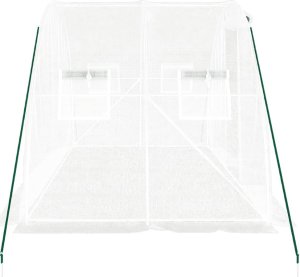 vidaXL Szklarnia ze stalową ramą, biała, 8 m, 4x2x2 m 5