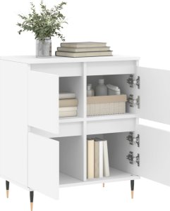 vidaXL Komoda, biała, 60x35x70 cm, materiał drewnopochodny 4