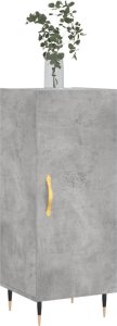 vidaXL Szafka, szarość betonu, 34,5x34x90 cm 3