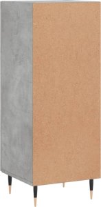 vidaXL Szafka, szarość betonu, 34,5x34x90 cm 8