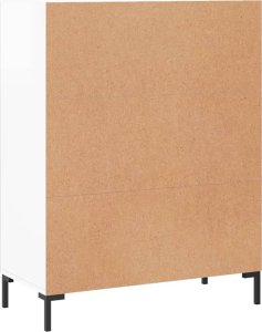 vidaXL Szafka, biała, połysk, 69,5x34x90 cm, materiał drewnopochodny 8