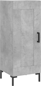 vidaXL Szafka, szarość betonu, 34,5x34x90 cm, materiał drewnopochodny 2