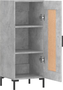 vidaXL Szafka, szarość betonu, 34,5x34x90 cm, materiał drewnopochodny 6