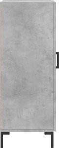 vidaXL Szafka, szarość betonu, 34,5x34x90 cm, materiał drewnopochodny 7