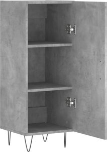 vidaXL Szafka, szarość betonu, 34,5x34x90 cm 6