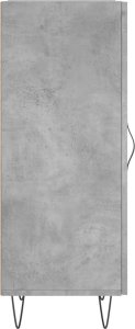 vidaXL Szafka, szarość betonu, 34,5x34x90 cm 7