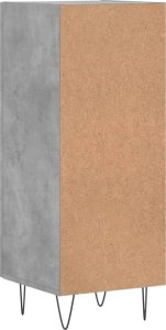 vidaXL Szafka, szarość betonu, 34,5x34x90 cm 8