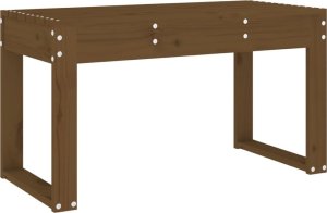 vidaXL Ławka ogrodowa, miodowy brąz, 80x38x45 cm, lite drewno sosnowe 2