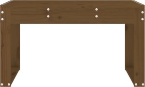 vidaXL Ławka ogrodowa, miodowy brąz, 80x38x45 cm, lite drewno sosnowe 3