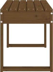 vidaXL Ławka ogrodowa, miodowy brąz, 80x38x45 cm, lite drewno sosnowe 4