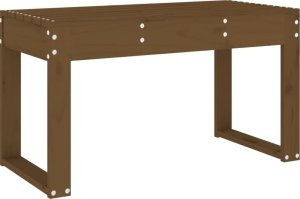 vidaXL Ławka ogrodowa, miodowy brąz, 80x38x45 cm, lite drewno sosnowe 5