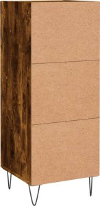 vidaXL Szafka, przydymiony dąb, 34,5x34x90 cm 8